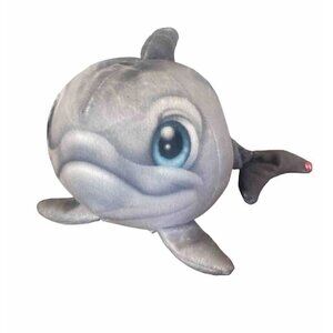 Fur Balls Great White Shark ~ Cuddly Round Plush Pets, 3D Graphics